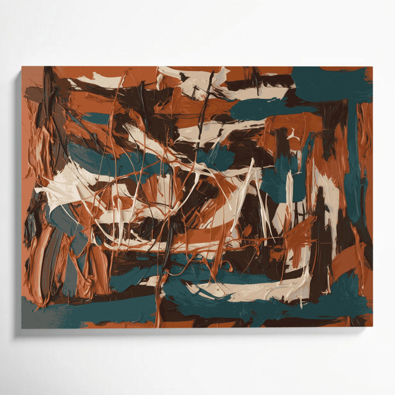 Art mural sur toile Neo Expressionism 98, H 12 po x l 18 po