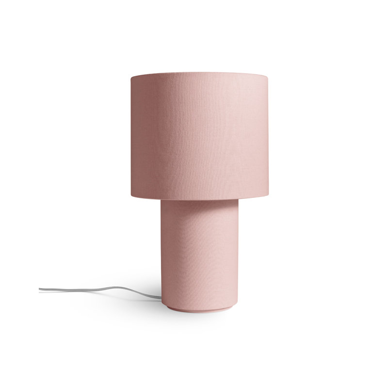Hilla Table Lamp, Blush, 17" H x 14" W x 10" D