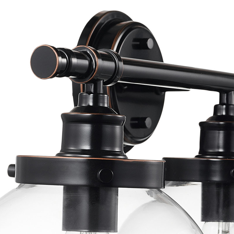 Ensemble de 5 lumières de salle de bain Grammer bronze huilé à intensité variable