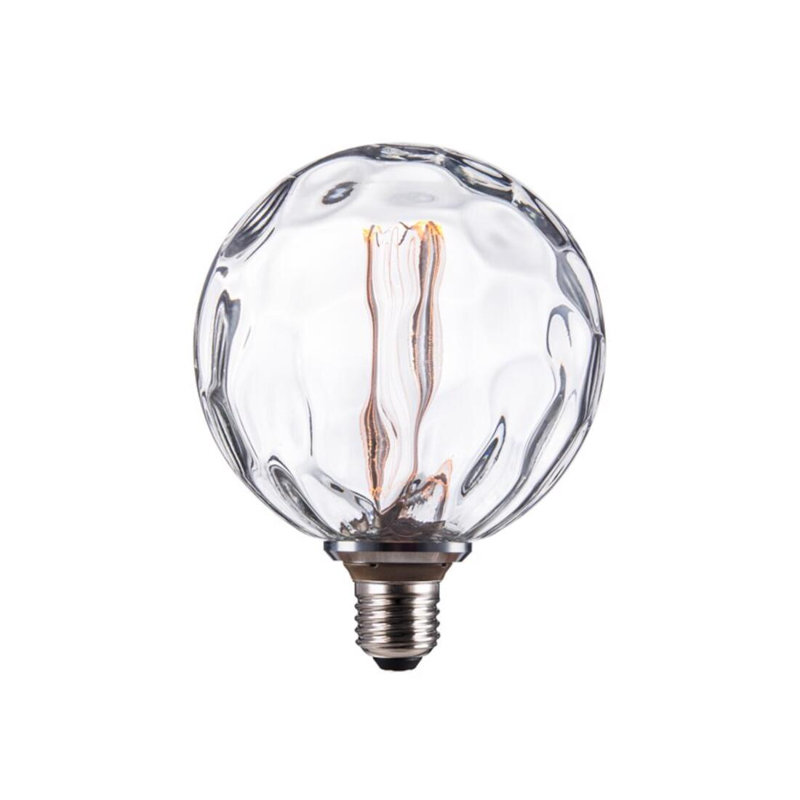 Ampoule DEL 6C985EE27B7F42A1939304E6489E6DEF G40 E26 (Moyen) Blanc chaud Équivalent 4 W Fumé