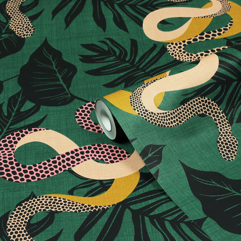 10m x 52cm Matte Wallpaper Roll, Juniper Green