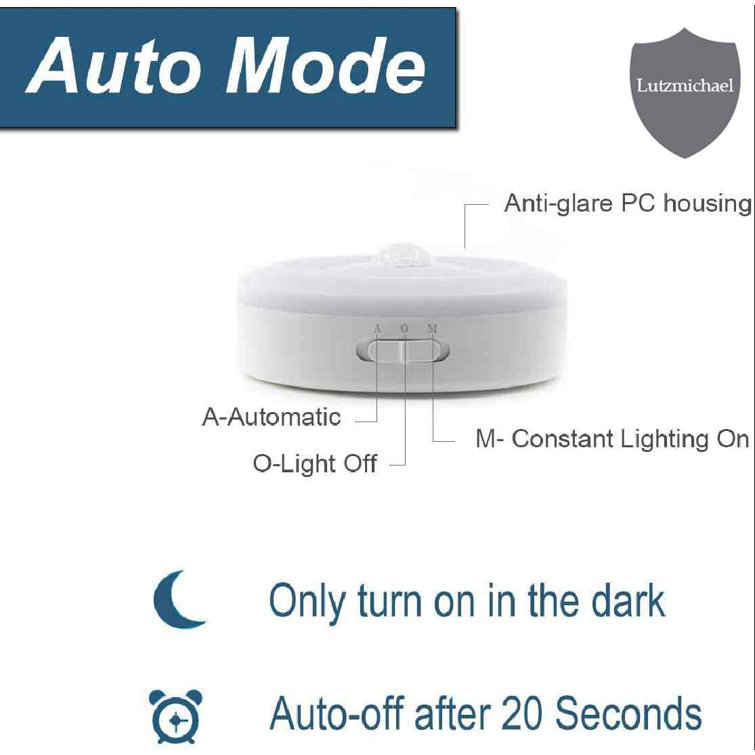 menggutong Rechargeable Motion Sensor Closet Light, Wireless for