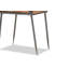 Table de chevet 1 tiroir Victoria en métal gris antique et bois blanchi chêne blanchi