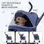 Poussette pliante à 4 roulettes pour animal de compagnie, poussette pliable pour chien et jogger-107312774