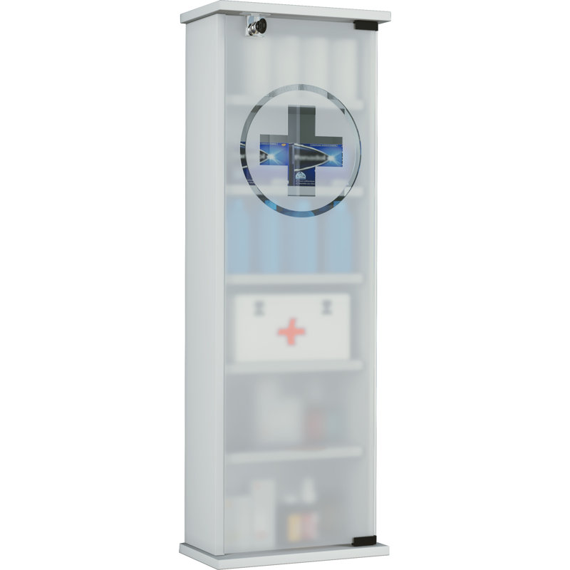 Rachaba 31mm W 92mm H Wall Mounted Optional Medicine Cabinet Mirror, White