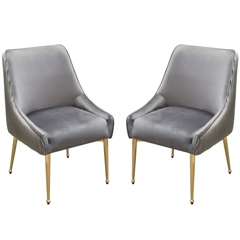 Chaise parsons Dunwich Niobrara, Gris