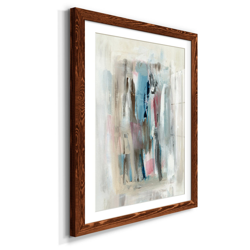 Été délavé - reproduction d'art, H 31,5 po x l 23,5 po x P 1,5 po, Papier avec cadre érable, Blanc