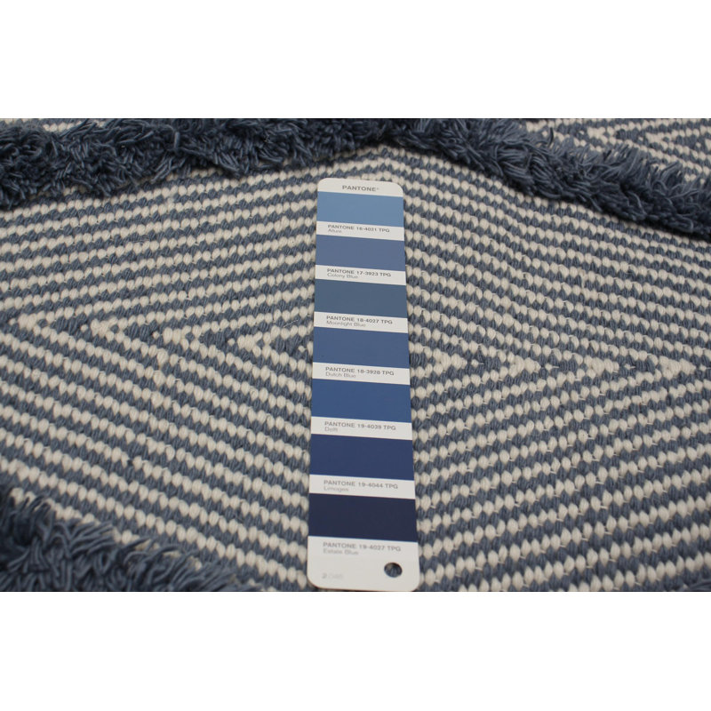 Kilim bleu marine foncé Botsford 4 pi 11 po x 8 pi 1 po