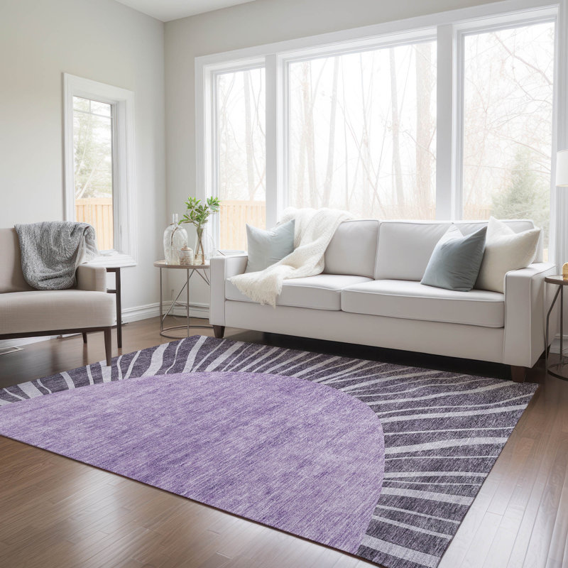 Tapis intérieur / extérieur Melania avec envers antidérapant, Rectangle 3 pi x 5 pi