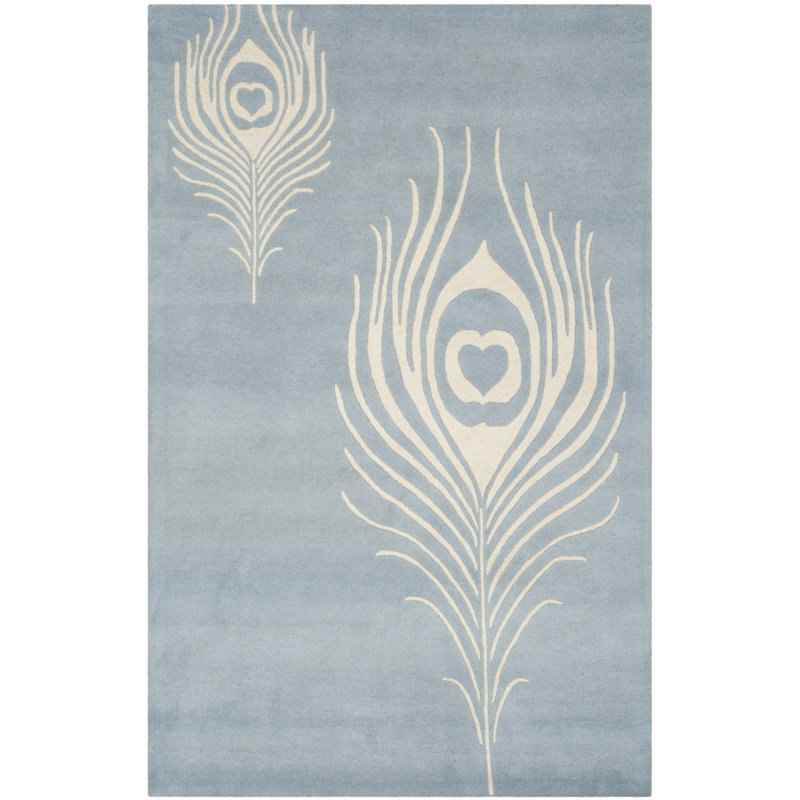 Tapis oriental en laine et viscose touffeté à la main Nonia, Rectangle 2 pi x 3 pi