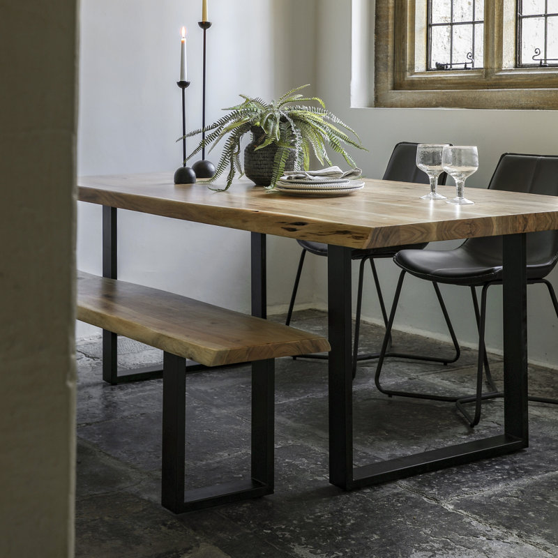 Amarr Rectangle 100cm W Dining Table, 77 cm H x 240 cm L x 100 cm W