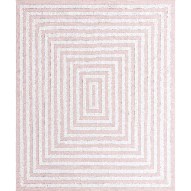 Cotton Abstract Indoor Rug, Runner 2'3" x 8'