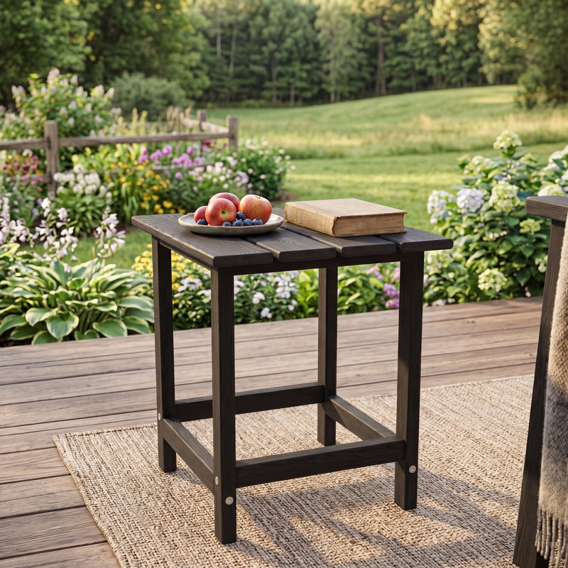 Table de bout pour l'extérieur Adirondack, Noir