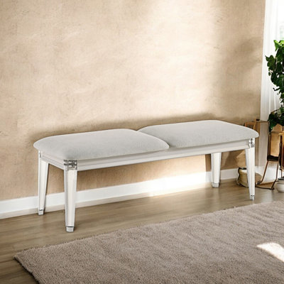 Banc sophistiqué avec pieds en acrylique
