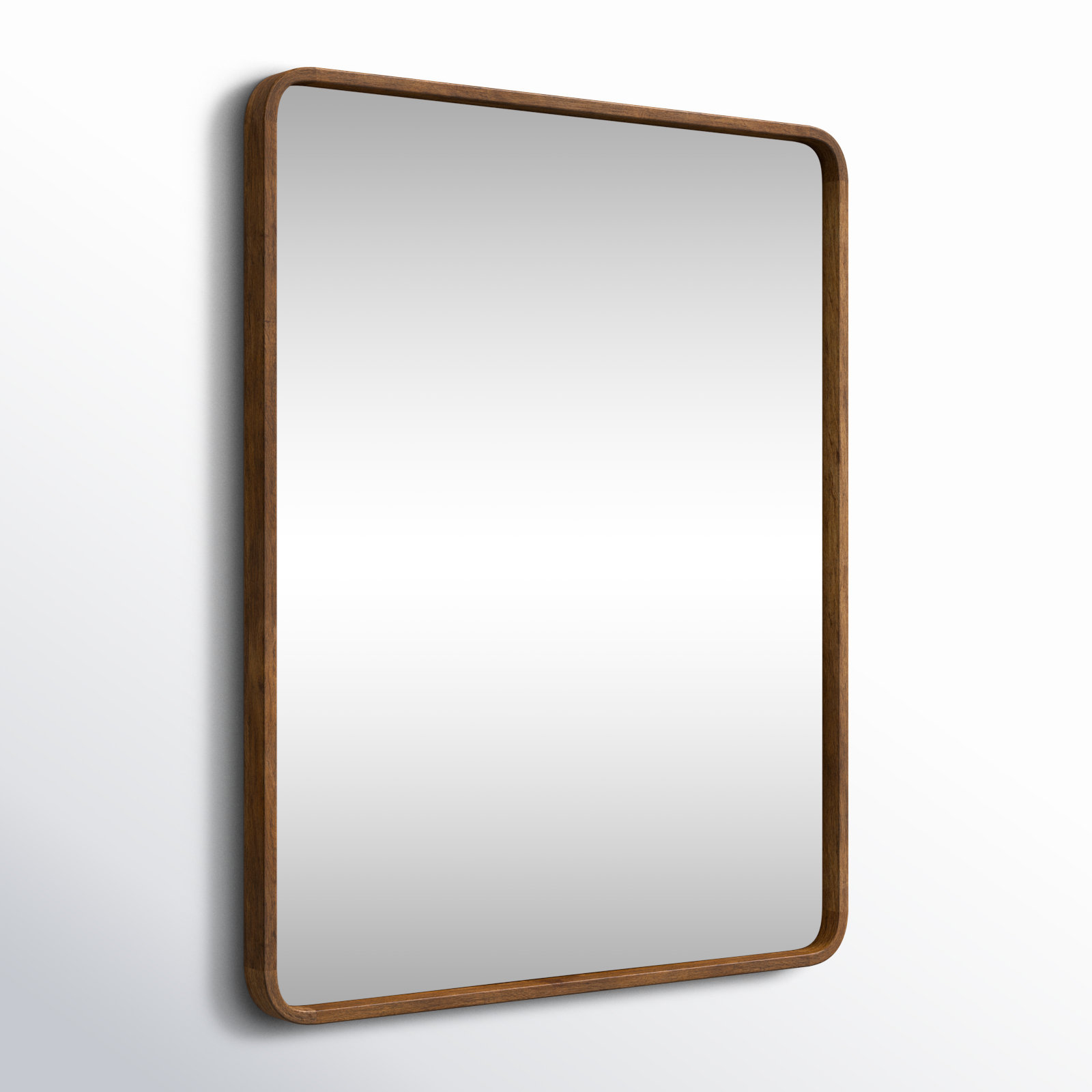 Sherman Wood Rectangle Mirror, 30" x 24", Natural Rustic