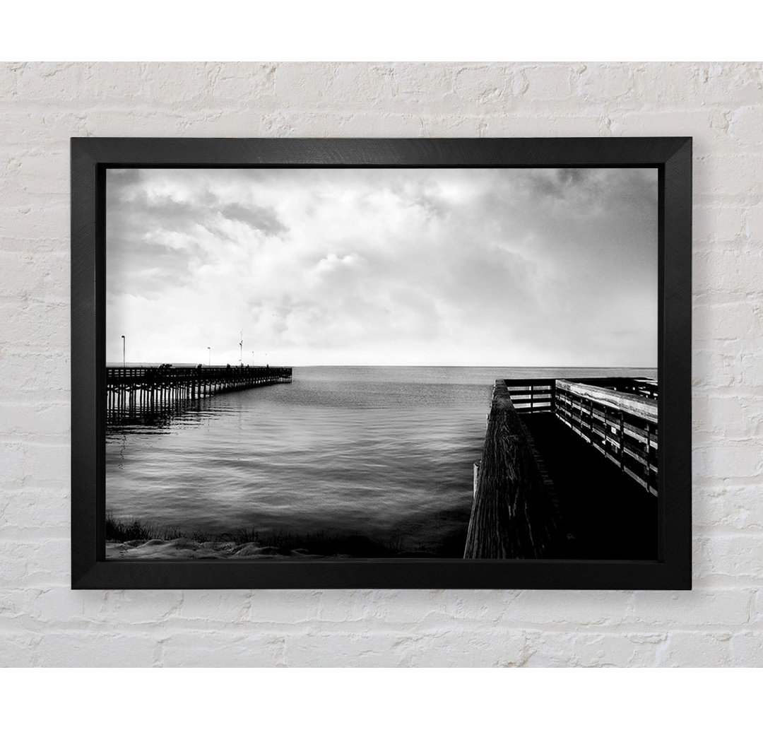 Tranquil Pier B N W - Druck