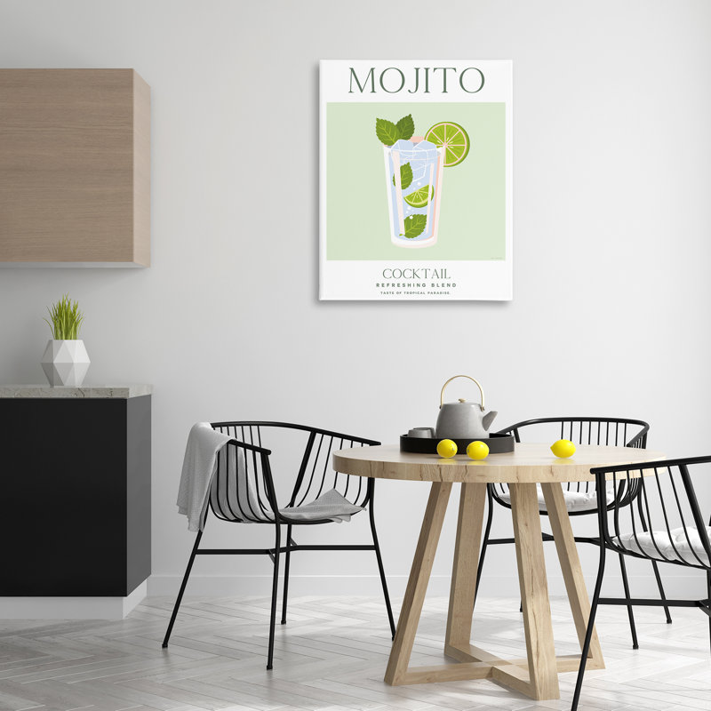 «Tropical Paradise Mojito Cocktail», art par Omar Escalante, H 40 po x l 30 po
