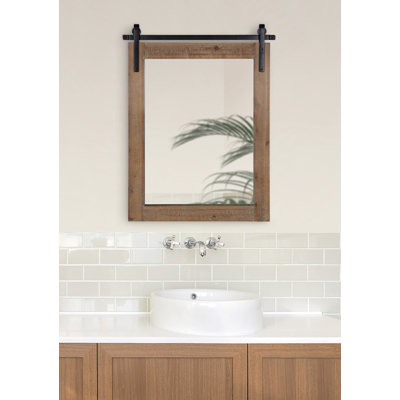 Dayanah Modern Farmhouse Distressed Accent Mirror