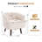 28.8'' Wide Contemporary Soft Upholstered Swivel Living Room Armchair With Solid Wood Frame-945104087
