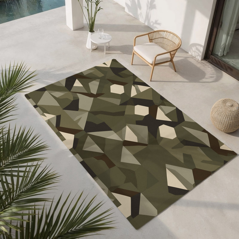 Patrol Sector Indoor And Outdoor Area Rug, Rectangle 8' x 10'