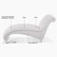 Chaise longue sans accoudoirs touffetée