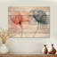 «Dancing Echo Of Carnation», impression traditionnelle en bois rouge sur bois de pin naturel-873710940