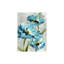 Art mural abstrait, fleur bleue abstraite, L 36 po x l 24 po