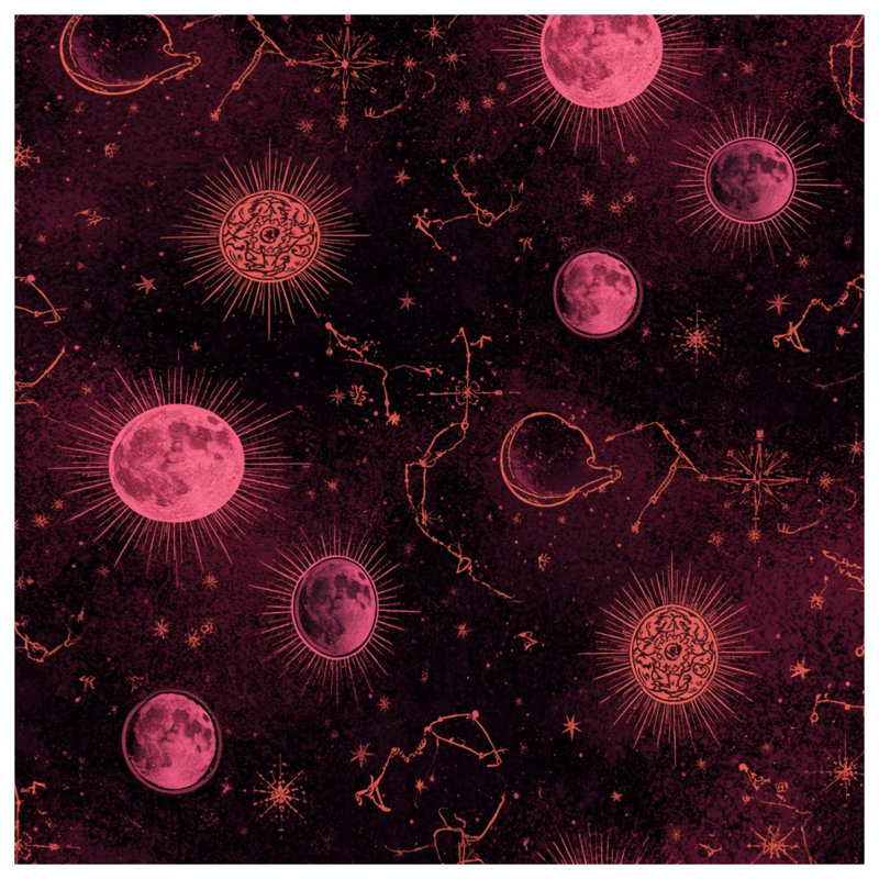 Housses de couette Celestial Constellation Art, Grand lit
