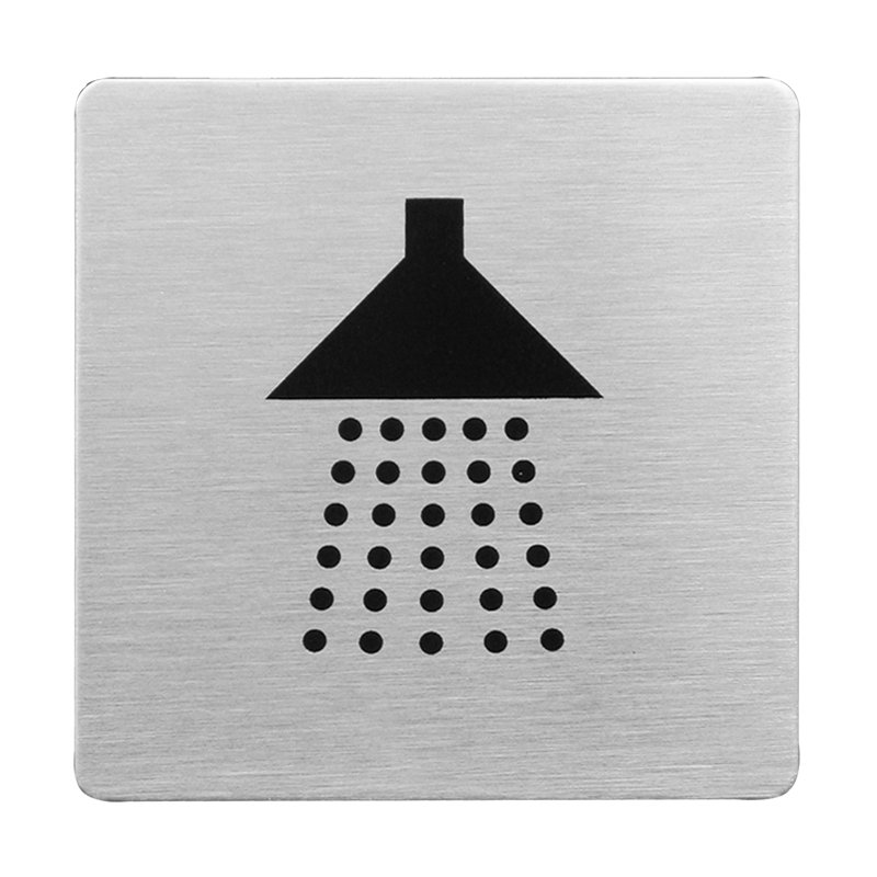 Sula Square Shower Sign in Brushed