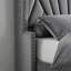 Grand lit plateforme tapissier Modern