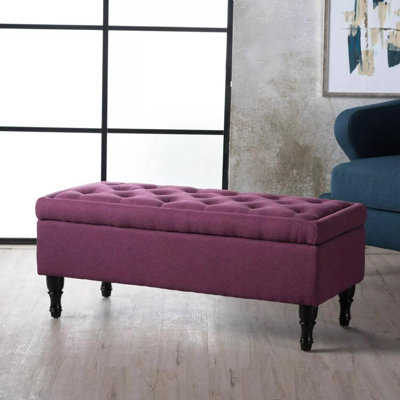 Aphsana Linen Upholstered Storage Bench
