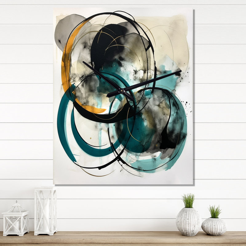 Jakita - Minimalisme très grandes horloges murales, H 40 po x l 30 po x P 1 po