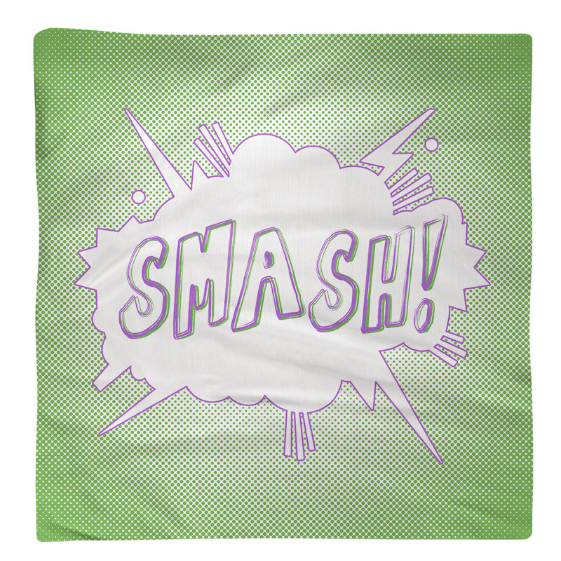 Serviette d’art comic superhero, L 22 po x l 22 po, Polyester