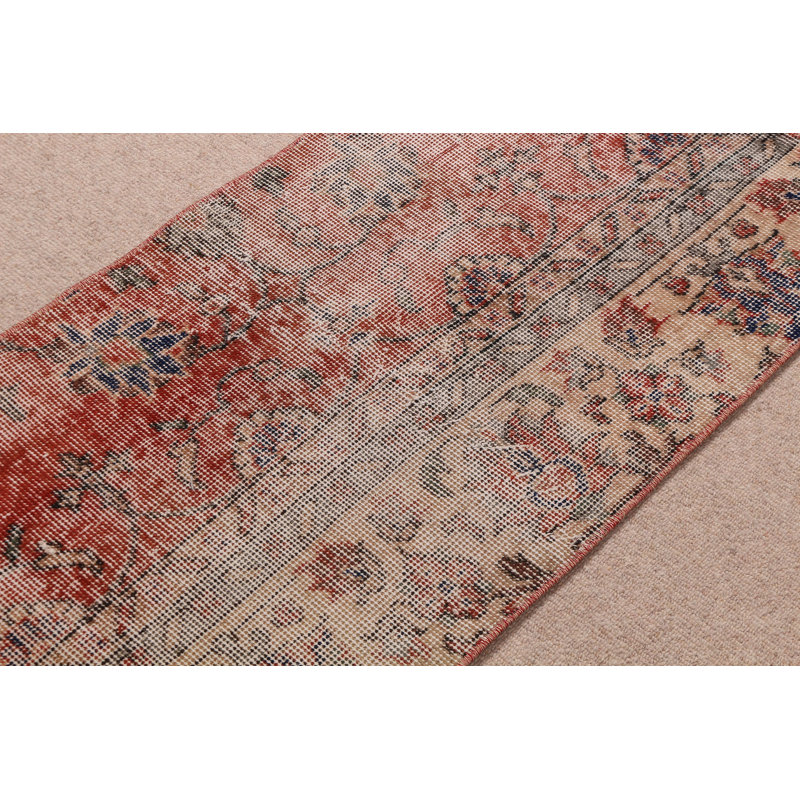 Discover The Red Vintage Turkish Rug That Adds A Touch Of Elegance In Small Spaces