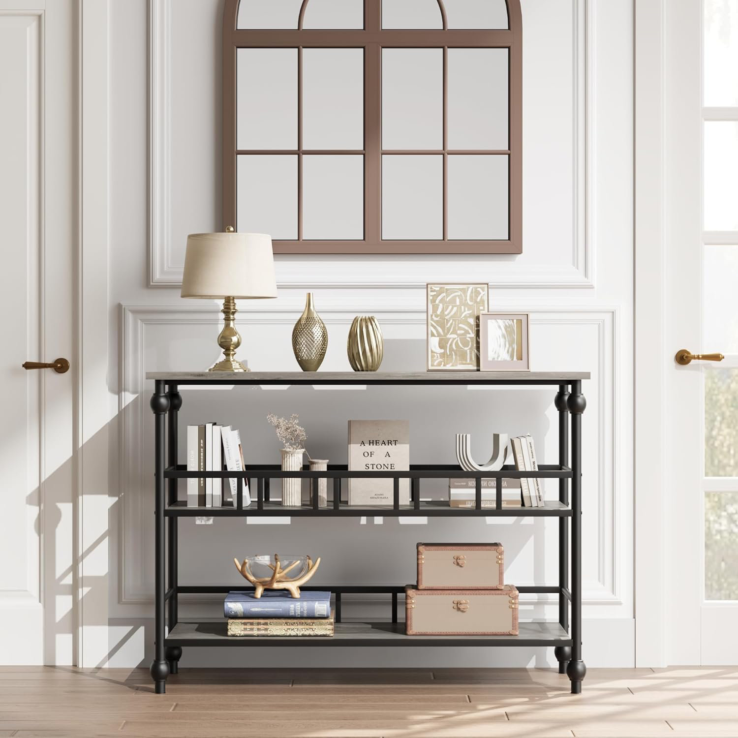 Williston Forge Console Table, 3-Tier Sofa Tables Narrow Entryway Table ...