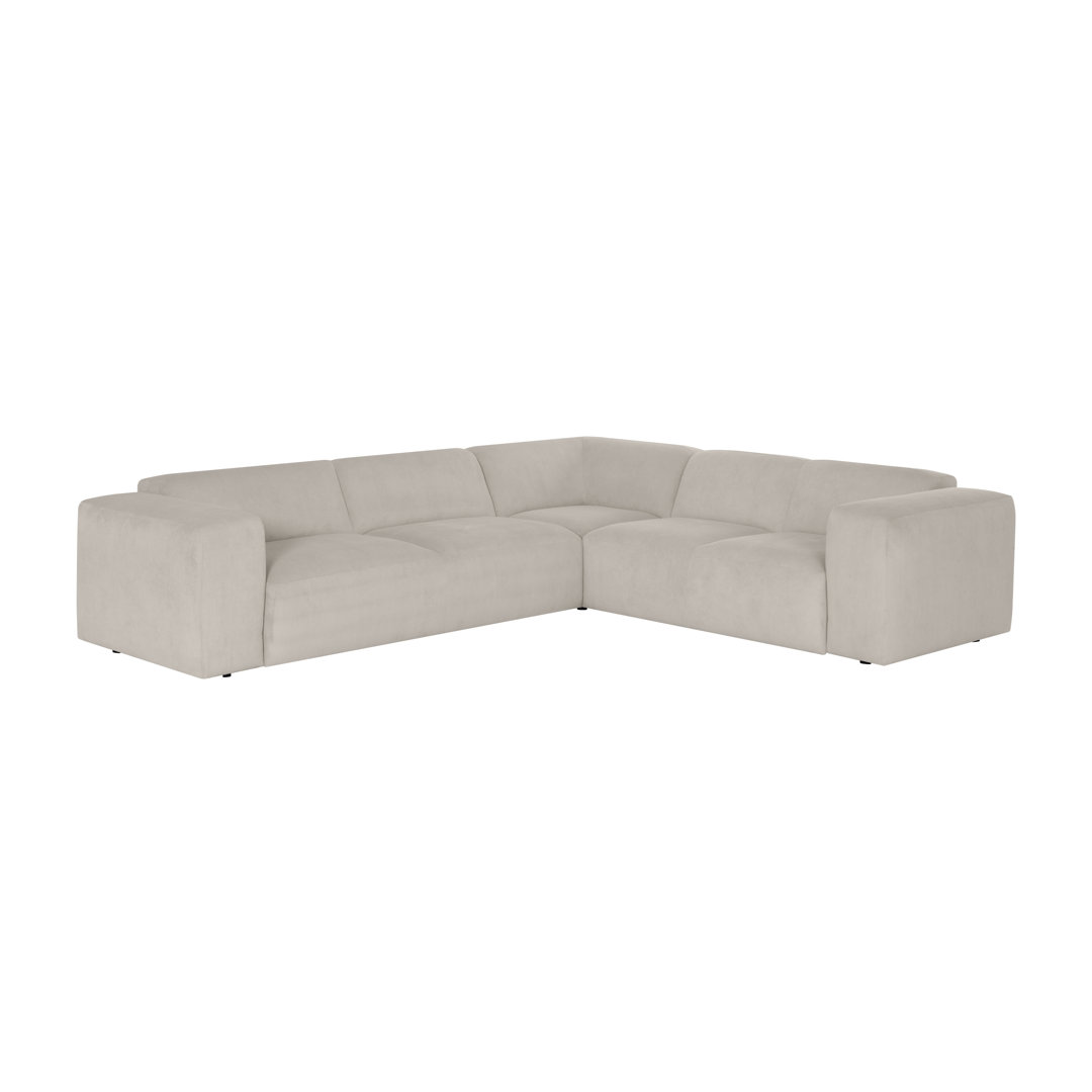 Ecksofa Chiodo - großes Sofa Element - Ecke mit mittelgroßes Sofa Element