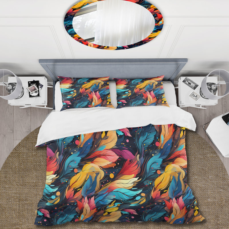 Artistic Boho Blend Boho Pattern I Duvet Cover, King Duvet Cover + 2 King Shams