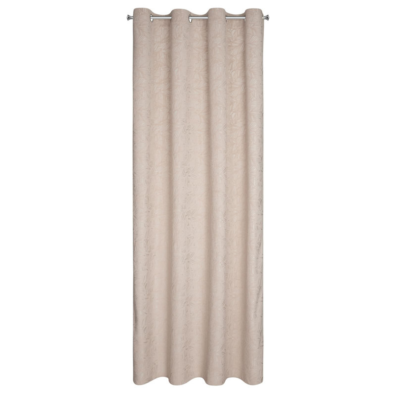 Abinash Eyelet Blackout Curtain, Beige