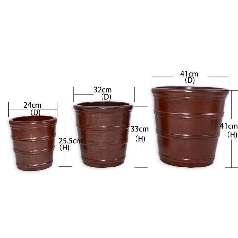 Pots de fleurs en céramique de haute qualité, Pâte de haricots rouge