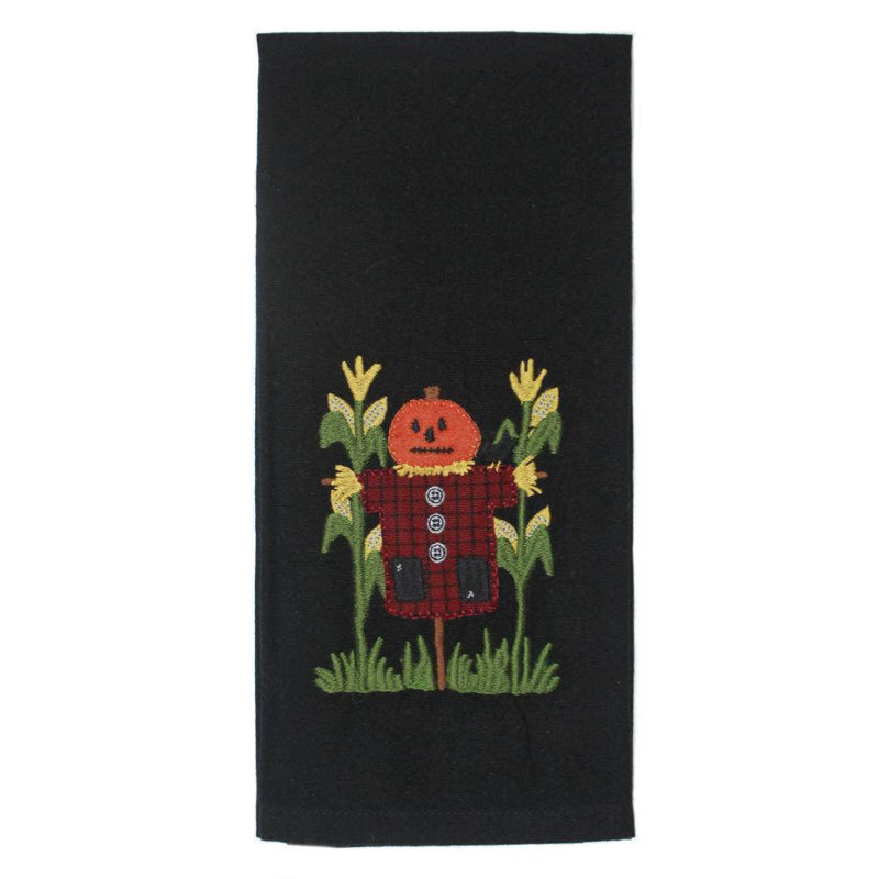 F Pumpkin Scarecrow Towel