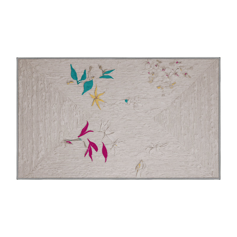 Machine Washable Gray Area Rug, Rectangle 8' x 12'