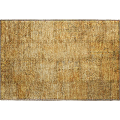 Premium Machine Washable Prisco Copper Rug
