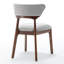 Chaise d'appoint en bois massif et tissu d'ameublement-131090356