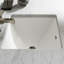 Waza® Vitreous China Rectangular Undermount Bathroom Sink-26258219