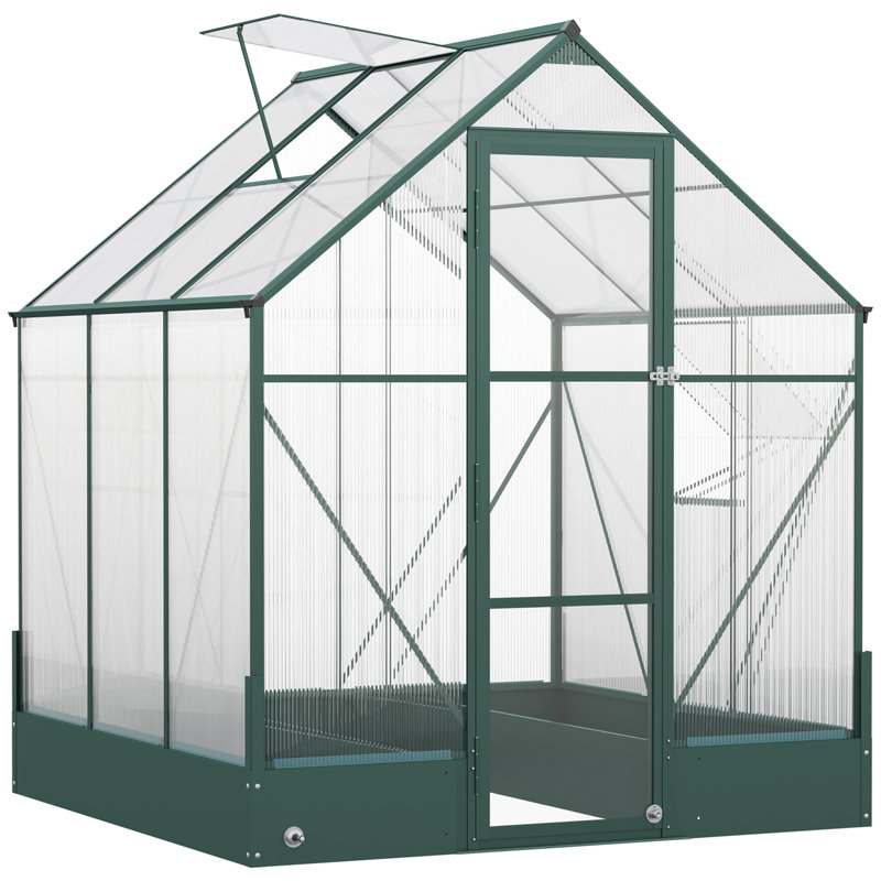 Thalen Modern Polycarbonate Greenhouse With Aluminium Frame And Smart Temperature Control
