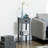 2 Side Table With Drawer In Gray, Narrow End For Living & Bedroom. Provides Storage Area Magazines, Books, Plants, Photos. Elegant Style, Stable Made, Tipping Function. High Bottom Rack Protects