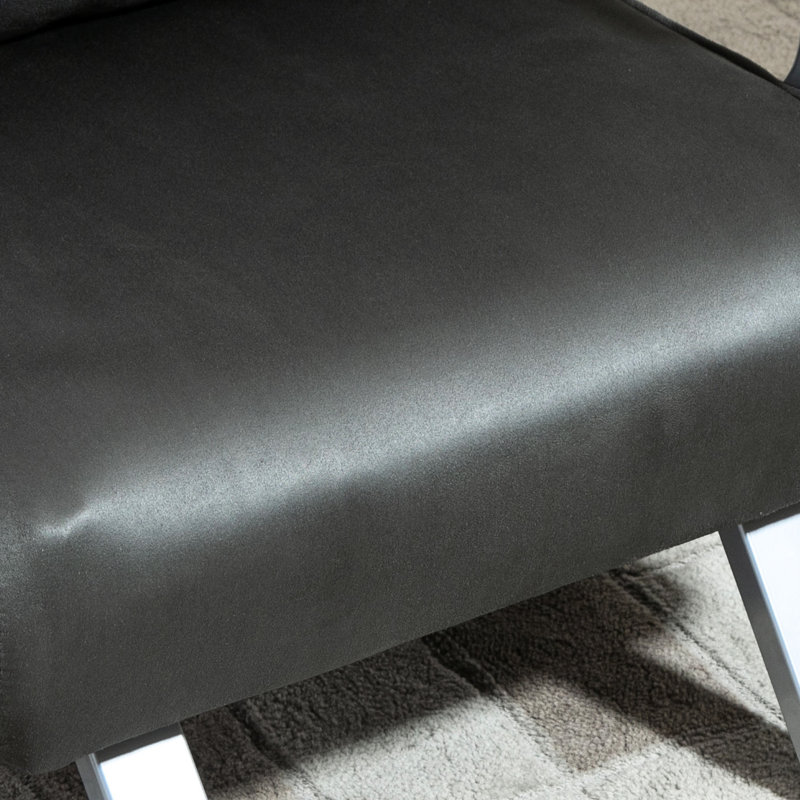 Fauteuil-lit gris foncé avec 5 réglages réglables et un cadre convertible avec cadre en acier
