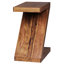 Solid Wood Pedestal End Table