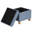 Repose-pieds carré avec rangement 17,5 "Asha-1314967350