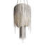 Stretch Oval Leather Fringe Chandelier